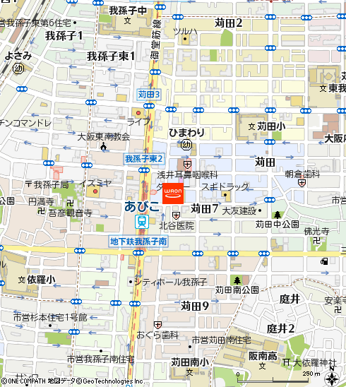 ダイエー我孫子店・イオンフードスタイル付近の地図